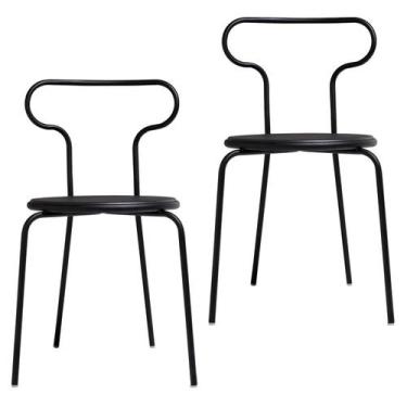 Imagem de Kit 2 Cadeiras Base Tubular Fixa Fantasminha Chef - Prima Design