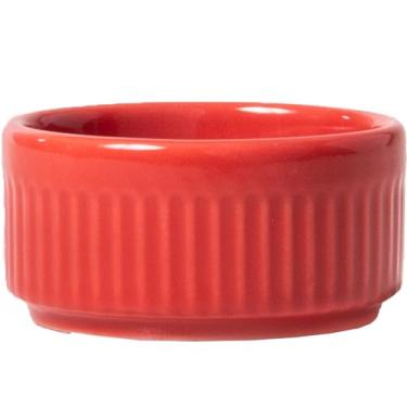 Imagem de Germer, Ramekin redondo em porcelana, modelo assar ou servir, refratária, Ø 7 cm, 85 ml, Vermelho