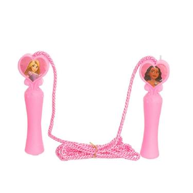 Imagem de Brinquedo Infantil Pula Corda Disney Princesas Coração Rosa