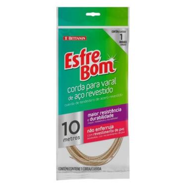Imagem de Corda Para Varal Aço Revestido Esfrebom 10 Metros - Bettanin