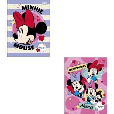 Imagem de Caderno de Caligrafia Capa Dura Minnie 40 Folhas  Pacote com 5 - Tilib