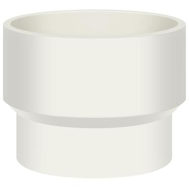Imagem de Adaptador de duto de 7,6 cm a 10 cm, adaptador de tampa de ventilação de radônio, aumentador e redutor de dutos, serve para tubo de PVC Schedule 40, permite o uso de tampa de ventilação de radônio de