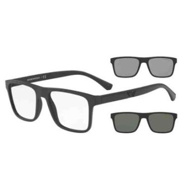 Imagem de ÓCULOS DE GRAU EMPÓRIO ARMANI CLIP ON EA4160 50421W/55-Masculino