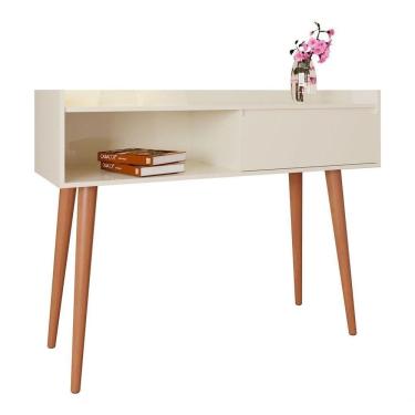 Imagem de Balcão Aparador Retrô Delux Off White - Moveisaqui