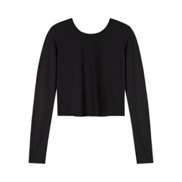 Imagem de Blusa Cropped De Mangas Longas Com Proteção Solar Move-Feminino