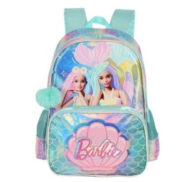 Imagem de Mochila de Costas Holográfica BARBIE SEREIA Verde - Luxcel-Unissex