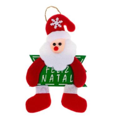 Imagem de ENFEITES DE NATAL COM PLACA 14x10 "FELIZ NATAL" - Zein, 14x10centimetr