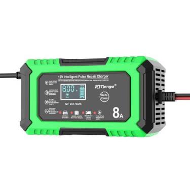 Imagem de Carregador De Bateria Veicular 12 Volts 8A Display Lcd - Eng