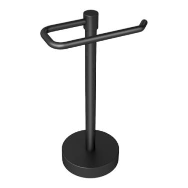 Imagem de YUMORE Suporte de toalha de mão, suporte de bancada, suporte de toalheiro para banheiro, cozinha, profissional, preto fosco