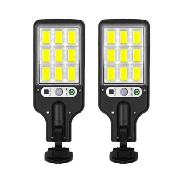 Imagem de Lâmpada Solar LED De Parede Externa Recarregável Com Sensor De Presenç