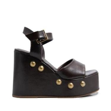 Imagem de Sandalia Suzana Santos Anabela Salto Alto-Feminino