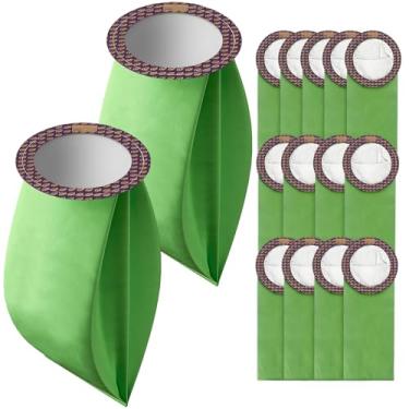 Imagem de DTESL Pacote com 15 sacos de aspirador de pó de substituição 100331 compatíveis com aspirador de pó ProTeam 10 QT, para Coachvac, Super Coachvac, Megavac, filtros de vácuo atualizados com colarinho