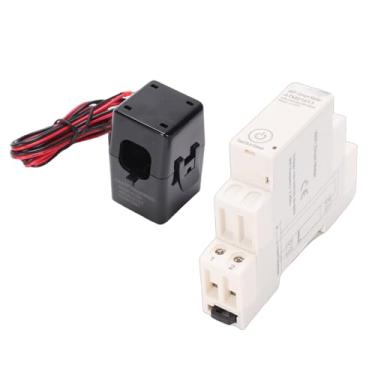 Imagem de Fafeicy Medidor de Energia Wi-fi Inteligente, Monofásico, Trilho Din, Monitor de Energia Com Transformador de Corrente, Monitoramento Em Tempo Real para Casa, Escola, Fábrica
