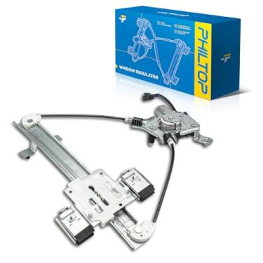 Imagem de PHILTOP Regulador de vidro elétrico traseiro esquerdo do lado do motorista 741-390 com motor compatível com Chevrolet Tahoe 2007-2014, GMC Yukon 2007-2014, Cadillac Escalade 2007-2014