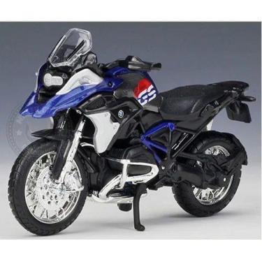 Imagem de Miniatura Moto Bmw R1200gs 2017 Maisto 1/18, Azul