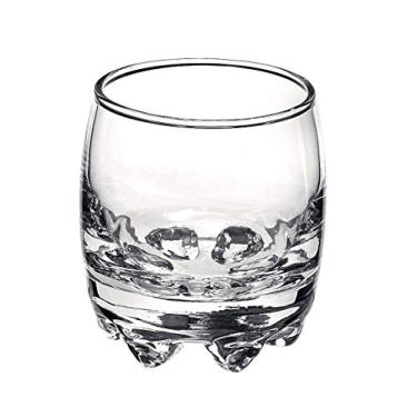 Imagem de Bormioli Rocco Copos de shot Galassia – Conjunto de 6 copos para drinques com forma curva elegante, capa pesada e pés interligados – Copos curtos para bebidas e bebidas alcoólicas (63 g)