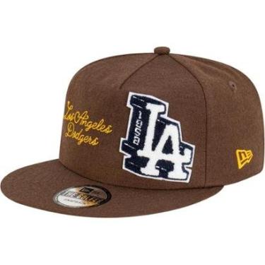 Imagem de Boné New Era Golfer Los Angeles Dodgers Letterman Aba Reta Snapback-Masculino