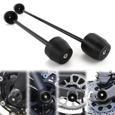 Imagem de Xitomer Compatível com Z650 Ninja 650 2017-2024, Z650RS 2021-2025 Sliders do eixo dianteiro traseiro e traseiro da motocicleta, protetor de colisão