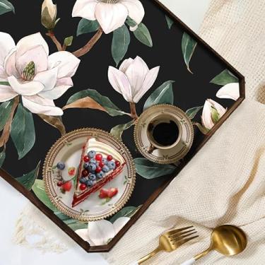 Imagem de Floralplus Forro de prateleira e gaveta forro de prateleira autoadesivo impermeável para gaveta e armário para cozinha, papel de contato floral para cômoda de quarto despensa 45 x 199 cm