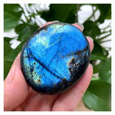 Imagem de Cristal natural áspero natural polido aleatório colorido labradorita pedra natural pedra da lua aquário decoração de jardinagem ornamentos para casa pedra semipreciosa jade joias antiguidades (