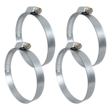 Imagem de Abraçadeira Aço Galvanizado Rosca Sem Fim 70X89 - 14MM - 4 UND Borrach