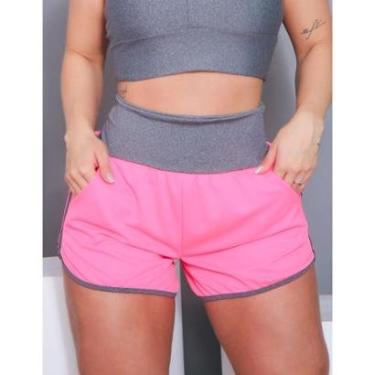 Imagem de Short Feminino Esportivo Running com Bolso - Fitmoda-Feminino
