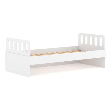 Imagem de Cama Solteiro Com Cabeceira Anatômica Removíveis Branco Housin