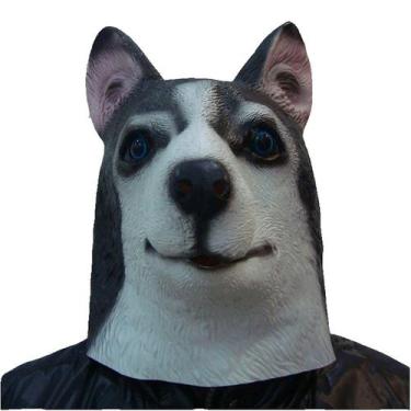 Imagem de Máscara Husky Dog Latex Funny Animal Head Cover Shepherd - yiweisai