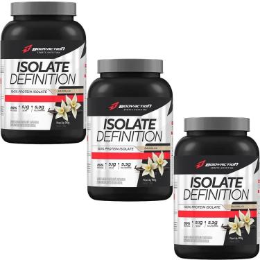 Imagem de Kit 3X Whey Isolate Definition - 900g Baunilha - BodyAction-Masculino