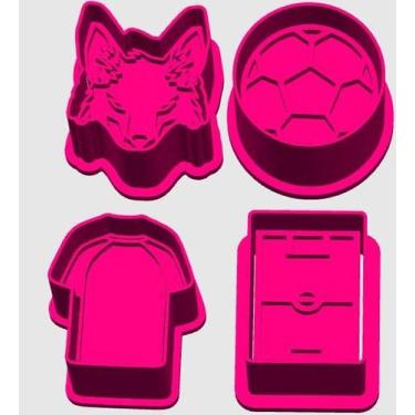 Imagem de EJETOR Modelado Doce Marcador RAPOSA CAMPO BOLA CAMISA TIME FUTEBOL Br