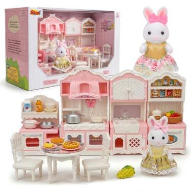 Imagem de Conjunto Casinha Feliz Cozinha Completa Com Boneco E Acessórios Para C