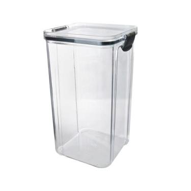 Imagem de Pote hermético de plástico com tampa trava 1300ml 10x19cm - Casita
