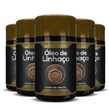 Imagem de 5X OLEO DE LINHAÇA 60CAPS PREMIUM HF SUPLEMENTOS-Unissex