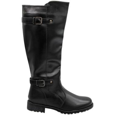 Imagem de Bota Cano Alto Mooncity Tiras com Aplique Feminina