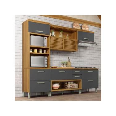 Imagem de Cozinha Completa 4 Peças Princesa Nesher - Móveis Nesher, Freijó e Gra