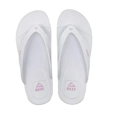 Imagem de Chinelo Feminino Reef Water Court White, 33, Branco