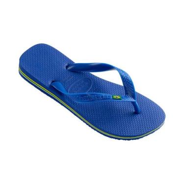 Imagem de Chinelo Havaianas Original Bandeira Brasil Masculino Azul 43/44