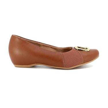 Imagem de Sapatilha Feminina Usaflex Couro Conforto com Salto Embutido N2244007,