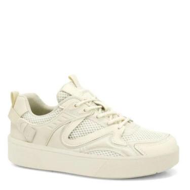 Imagem de Tênis Feminino Casual Flatform Confortável Ramarim 24-83232, Coconut, 