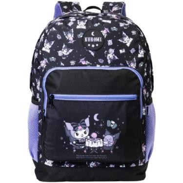 Imagem de Mochila Feminina 17 Kuromi College Preto Escola - Xeryus
