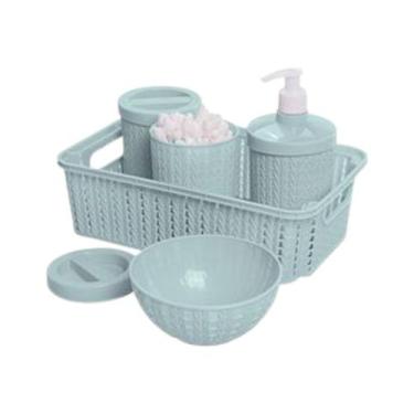 Imagem de Kit Higiene Para bebê Infantil Trama Multiuso Com 5 Peças Menina e Men