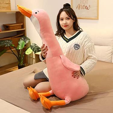 Imagem de suhang 1 Peça 70-160 Cm Adorável Ganso Pelúcia Travesseiro de Dormir Animal Macio Para Presente de Aniversário