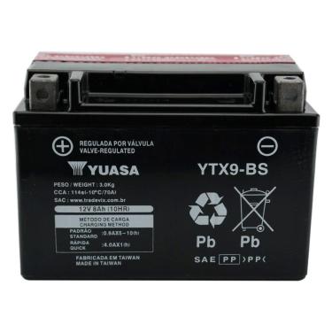Imagem de Bateria Yuasa YTX9-BS Burgman CB 500 XT 600 Ninja 250 Versys