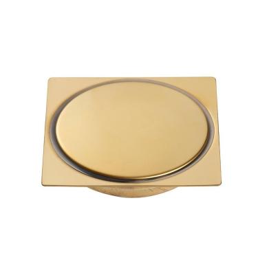 Imagem de Ralo Click Up Para Chão 10 cm Inox Pingoo.casa - Dourado