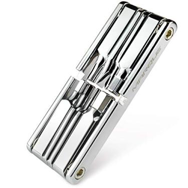 Imagem de MARQUE Multiferramenta de bicicleta 10 em 1 - kit de reparo de mini 10 ferramentas para bicicletas de estrada e montanha. Tamanho de bolso com perfil fino e portátil para fácil armazenamento durante o