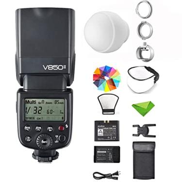 Imagem de Godox V850II V850 Flash para Sony Canon Nikon etc com Godox ML-CD15 Difusor Flash 1/8000s HSS 650 Flashes de Potência Total 1.5s Tempo de Reciclagem Câmera Speedlight Speedlite