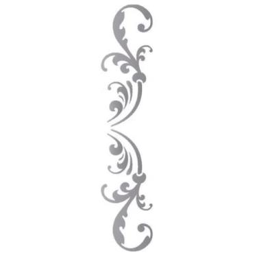 Imagem de Stencil de Acetato para Pintura OPA 10 x 30 cm - 1987 Arabesco Ornamento