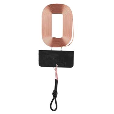 Imagem de Bobina da placa de circuito sem fio Qi,m¨®dulo receptor de carregamento sem fio padr?o DIY Qi, placa de circuito do m¨®dulo receptor 5V 1A, microinterface universal integrada - prote??o contra sob