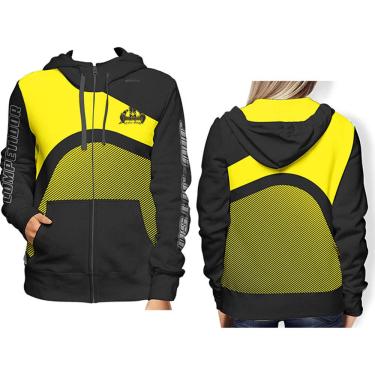 Imagem de Casaco Agasalho Moletom com Capuz - 5008 - Pre/Amar - GG