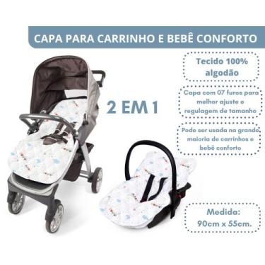 Imagem de Capa Para Bebê Conforto E Carrinho-Multiuso-Enxoval - Charminho Do Beb